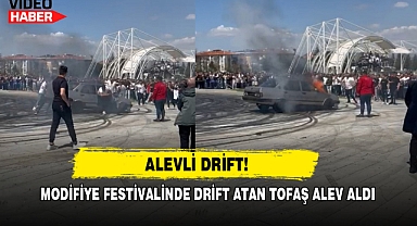 Alevli Drift! Modifiye Festivalinde Tofaş Alev Aldı