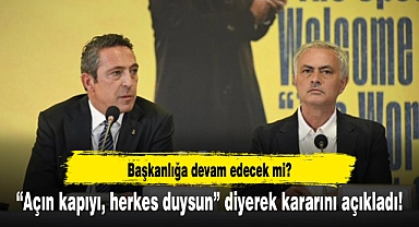 Ali Koç'tan devam kararı: Görevimizin başındayız