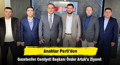 ANAHTAR PARTİ'DEN GAZETECİLER CEMİYETİ BAŞKANI ÖNDER ARTUK'A ZİYARET