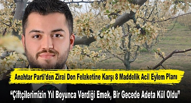 Anahtar Parti'den Zirai Don Felaketine Karşı 8 Maddelik Acil Eylem Planı