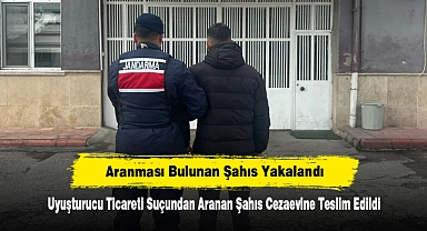Aranması Bulunan Şahıs Yakalandı: Uyuşturucu Ticareti Suçundan Aranan Şahıs Cezaevine Teslim Edildi