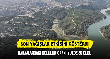 BARAJLARDAKİ DOLULUK ORANI YÜZDE 80 OLDU