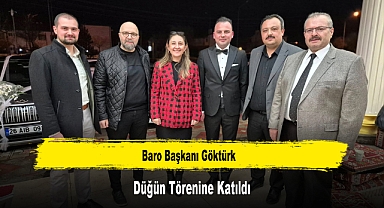 Baro Başkanı Göktürk, Düğün Törenine Katıldı