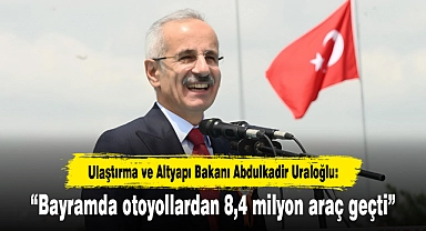 “Bayramda otoyollardan 8,4 milyon araç geçti”