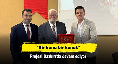 "Bir konu bir konuk"  Projesi Dazkırı'da devam ediyor