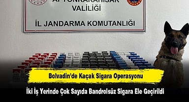 Bolvadin’de Kaçak Sigara Operasyonu: İki İş Yerinde Çok Sayıda Bandrolsüz Sigara Ele Geçirildi