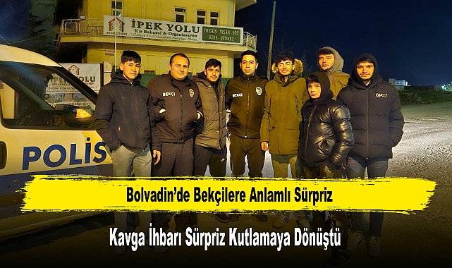 Bolvadin’de Kavga İhbarına Giden Bekçilere Sürpriz Karşılama