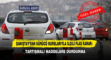 Danıştay'dan Sürücü Kurslarıyla İlgili Flaş Karar: Tartışmalı Maddelere Durdurma