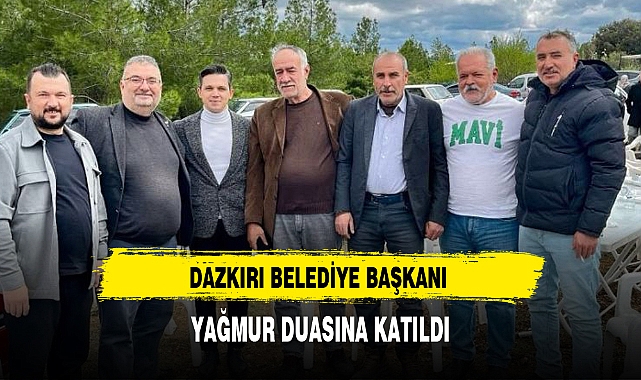 DAZKIRI BELEDİYE BAŞKANI YAĞMUR DUASINA KATILDI
