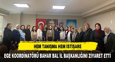 EGE KOORDİNATÖRÜ BAHAR BAL İL BAŞKANLIĞINI ZİYARET ETTİ
