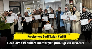Hocalar'da kadınlara mantar yetiştiriciliği kursu verildi