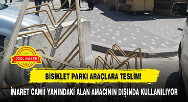 İMARET CAMİİ YANINDAKİ ALAN AMACININ DIŞINDA KULLANILIYOR