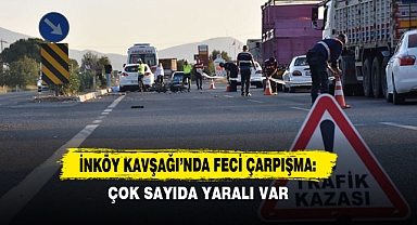 İnköy Kavşağı’nda Feci Çarpışma: Çok Sayıda Yaralı Var