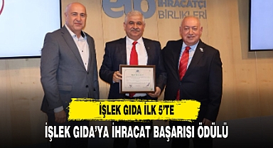 İşlek Gıda’ya İhracat Başarısı Ödülü