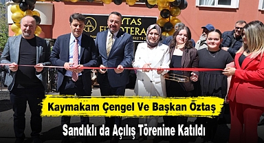 Kaymakam Çengel Ve Başkan Öztaş Açılış Törenine Katıldı