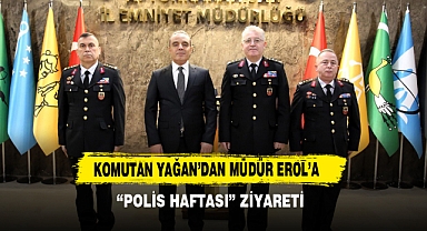 Komutan Yağan’dan Müdür Erol’a “Polis Haftası” Ziyareti