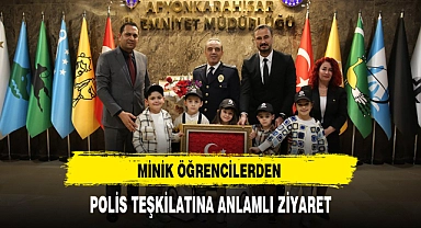MİNİK ÖĞRENCİLERDEN POLİS TEŞKİLATINA ANLAMLI ZİYARET