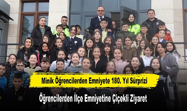 Minik Öğrencilerden Şuhut Emniyetine 180. Yıl Sürprizi