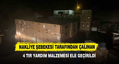 Nakliye Şebekesi Tarafından Çalınan 4 Tır Yardım Malzemesi Ele Geçirildi