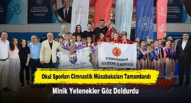 Okul Sporları Cimnastik Müsabakaları Tamamlandı, Minik Yetenekler Göz Doldurdu