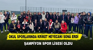 Okul Sporlarında Kriket Heyecanı Sona Erdi