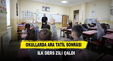 Okullarda Ara Tatil Sonrası İlk Ders Zili Çaldı