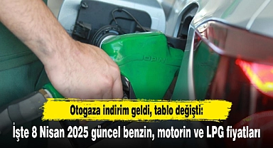 Otogaza indirim geldi, tablo değişti: İşte 8 Nisan 2025 güncel benzin, motorin ve LPG fiyatları