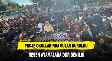 PROJE OKULLARINDA SULAR DURULDU  RESEN ATAMALARA DUR DENİLDİ