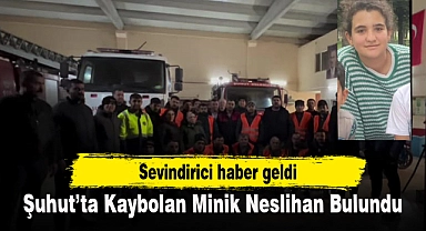 Şuhut’ta Kaybolan 12 Yaşındaki Neslihan Yağmur Bulundu