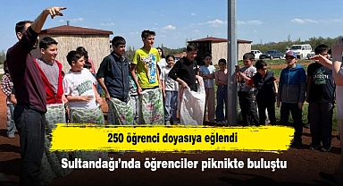 Sultandağı’nda öğrenciler piknikte buluştu: 250 öğrenci doyasıya eğlendi