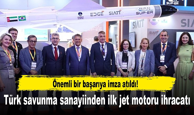 Türk savunma sanayiinden ilk jet motoru ihracatı
