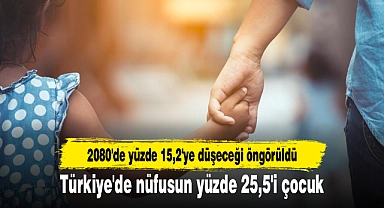 Türkiye'de nüfusun yüzde 25,5'i çocuk