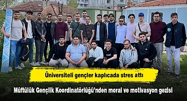 Üniversiteli gençler kaplıcada stres attı: Müftülük Gençlik Koordinatörlüğü’nden moral ve motivasyon gezisi