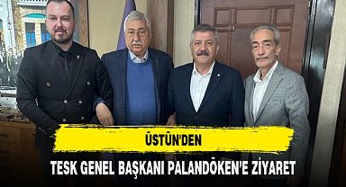 ÜSTÜN'DEN, TESK GENEL BAŞKANI PALANDÖKEN’E ZİYARET