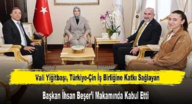 Vali Yiğitbaşı, İhsan Beşer'i Makamında Kabul Etti