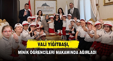 Vali Yiğitbaşı, Minik Öğrencileri Makamında Ağırladı