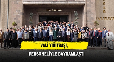 Vali Yiğitbaşı, Personeliyle Bayramlaştı
