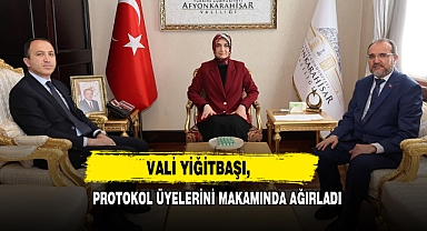 Vali Yiğitbaşı, Protokol Üyelerini Makamında Ağırladı