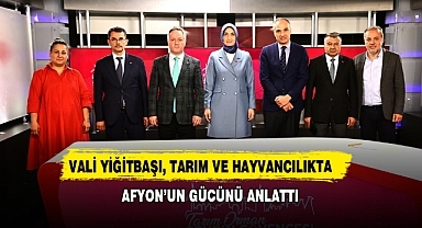 Vali Yiğitbaşı, Tarım ve Hayvancılıkta Afyon’un Gücünü Anlattı