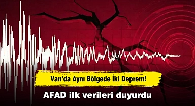 Van’da Aynı Bölgede İki Deprem! AFAD ilk verileri duyurdu