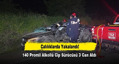 140 Promil Alkollü Cip Sürücüsü 3 Can Aldı: Çalılıklarda Yakalandı!