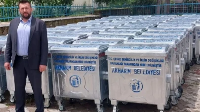 Akharım Belediyesi’ne 54 Yeni Çöp Konteyneri Hibe Edildi