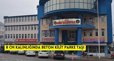8 CM KALINLIĞINDA BETON KİLİT PARKE TAŞI