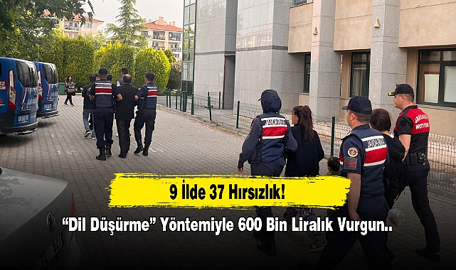 9 İlde 37 Hırsızlık! “Dil Düşürme” Yöntemiyle 600 Bin Liralık Vurgun...