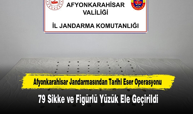 Afyon’da Tarihi 79 Sikke ve Figürlü Yüzük Ele Geçirildi