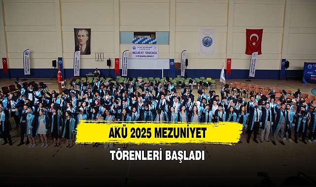 AKÜ 2025 Mezuniyet Törenleri Başladı