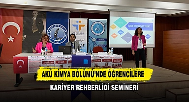 AKÜ Kimya Bölümü’nde Öğrencilere Kariyer Rehberliği Semineri