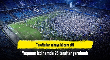 Bundesliga'ya yükselen Hamburg'un kutlamalarında yaşanan izdihamda 26 taraftar yaralandı