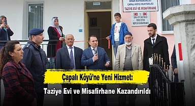 Çapalı Köyü’ne Yeni Hizmet: Taziye Evi ve Misafirhane Kazandırıldı