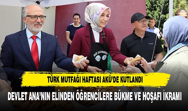 DEVLET ANA’NIN ELİNDEN ÖĞRENCİLERE BÜKME VE HOŞAFI İKRAMI